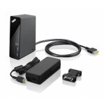 Station daccueil - lenovo - pro dock onelink - 6 ports usb - noir - adaptateur dvi - vga