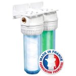 Station de filtration anti - tartre aquawater - filtre simple standard 10 - dbit max 3m / h