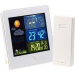Station m�t�o & horloge radio - pilot�e avec capteur ext�rieur fws - 260 - blanc