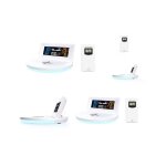 Station mto - indoor / outdoor - blanc - chargeur induction - horloge - hygromtre avec sonde