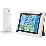 Station mto sans fil avec capteur thermomtre hygromtre numrique dintrieur extrieur thermo - hygromtre ...