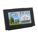Station mto sans fil horloge mto capteurs thermomtre et hygromtre cran tactile couleur rveil ...