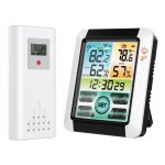 Station mto sans fil avec rveil thermomtre hygromtre intrieur extrieur avec capteur  distance ...