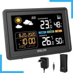 Station mto numrique connect sans fil thermometre exterieur hygromtre tendance prvision 1 capteurs ...