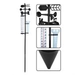 Station mto - surenhap - mesureur 3 en 1 - thermomtre pluviomtre indicateur de vent