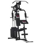 Homcom - station de musculation - acier - 135x103x210cm - noir