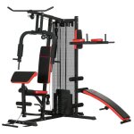 Sportnow - station de musculation - acier - 225x175x200cm - noir