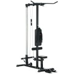 Sportnow - station de musculation - acier - 140x108x197cm - noir