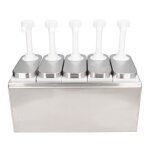 Station de pompage de condiments pompe distributrice de sauce salade confiture assaisonnement epicerie ...