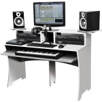 Station de travail home studio finition blanche - 223242