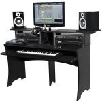 Station de travail home studio finition noire - 223239