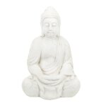 Relaxdays statue de bouddha assise 70 cm figurine de jardin xl r�sistant aux intemp�ries et au gel d�coration ...