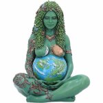 Statue �th�r�e de la terre gaia art folaya - vert - 175 cm