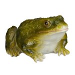 Statue grenouille lot de 2 figurine d�co jardin crapaud en pierre d�coration balcon terrasse �tang vert ...