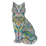 Statuette - origen home decor - chat vert - résine - 23x13x1cm - décoration jardin Statuette - origen home decor - chat vert - résine - 23x13x1cm - décoration jardin