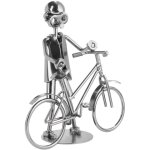 Statuette en metale brubaker modele bicyclettes