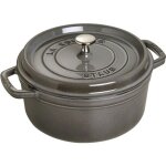 Staub 405002460 - cocotte ronde -  24 cm - gris graphite