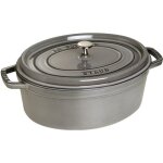 Staub 405093690 - cocotte ovale -  37 cm - gris graphite