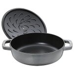 Sauteuse en fonte - staub - 40511 - 470 - 0 - 28 cm - gris graphite - compatible induction