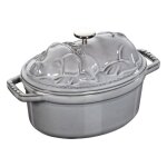 Staub - cocotte 17 cm cochonnet ovale gris graphite fonte