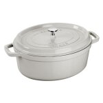 Staub - cocotte ovale en fonte 23 cm truffe blanche