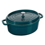 Staub - cocotte ovale en fonte 31 cm blue la mer