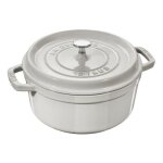 Staub - cocotte ronde en fonte 20 cm truffe blanche