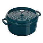 Staub - cocotte ronde en fonte 28 cm blue la mer Staub - cocotte ronde en fonte 28 cm blue la mer