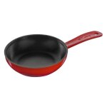 Po�le en fonte - staub - 16 cm - cerise - durabilit� - compatible induction - fabrication fran�aise