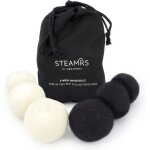 Steamrs - 6x boules de séchage - 100% laine de mouton - réduit le temps de séchage - linge plus doux ... Steamrs - 6x boules de séchage - 100% laine de mouton - réduit le temps de séchage - linge plus doux ...