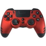 Manette de jeu - steelplay - slimpack - sans fil 24 ghz - compatible ps4 / pc - rouge