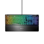 Steelseries apex 3 ? clavier gaming usb rgb full - size avec repose - poignets noir