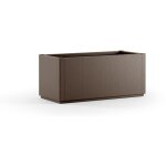 Stefanplast bac � fleur / jardini�re ethica rectangulaire 80 cm - 80x36x35cm - taupe