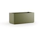Stefanplast bac � fleurs / jardini�re ethica rectangulaire 80 cm - 100x43x35 cm - vert