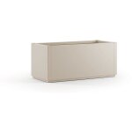 Stefanplast bac � fleur / jardini�re ethica rectangulaire 80 l - 80x36xh 35 cm - craie