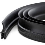 Steigner 1m joint dtanchit en caoutchouc epdm - profil u - 10x33mm (lxh) - insert en acier - noir
