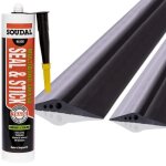 Steigner seuil de garage 35m en epdm noir 14mm x 78mm sgd01 ? kit isolant avec 2x colle montage et joint ...