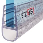 Steigner 50cm joint d�tanch�it� droit en pvc pour paroi en verre de douche ou baignoire vitre 6 / 7 / ...