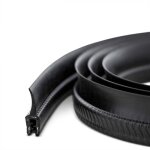 Steigner 5m joint dtanchit en caoutchouc epdm - profil u - 10x33mm (lxh) - insert en acier - noir