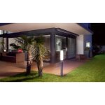 Steinel - borne dclairage extrieur avec dtecteur - gl 60 s 86w 3000k ip44 - argent