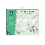 Step by step drawing - apprendre  dessiner - 20 modles dinos - kit dessin enfant - apprentissage dessin ...