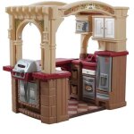 Step2 - cuisine pour enfants grand walk - in kitchen & grill marron - beige - 103 pi�ces