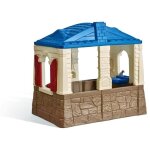 Step2 neat and tidy cottage maison enfant en marron / bleu en plastique maison de jeux pour l?extrieur ...