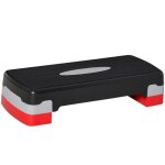 Homcom - stepper daerobic - pp - 68x29x15cm - rouge