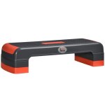 Homcom - stepper - pp - 78x28x20cm - rouge et gris
