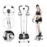 Stepper de fitness avec cordes lastiques willonin machine avec cran lcd et guidon ergonomique entranement ...