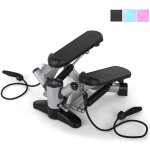 Stepper klarfit powersteps avec extenseurs - noir / argent - fitness mixte - livr mont