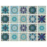 Stickers carreaux - style marocain - 20 pi�ces (15 x 15 cm)