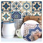 Stickers carrelage - folaya - 20x20cm - 24 pcs - pvc �cologique - imperm�able