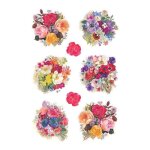 Herma stickers d�cor fleurs - pack 3 feuilles (24 �tiquettes) - papier autocollant